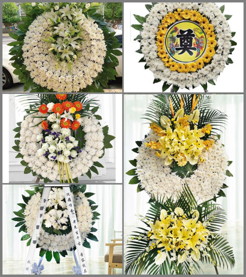广东广州市白云区钟落潭镇竹三村花圈速递