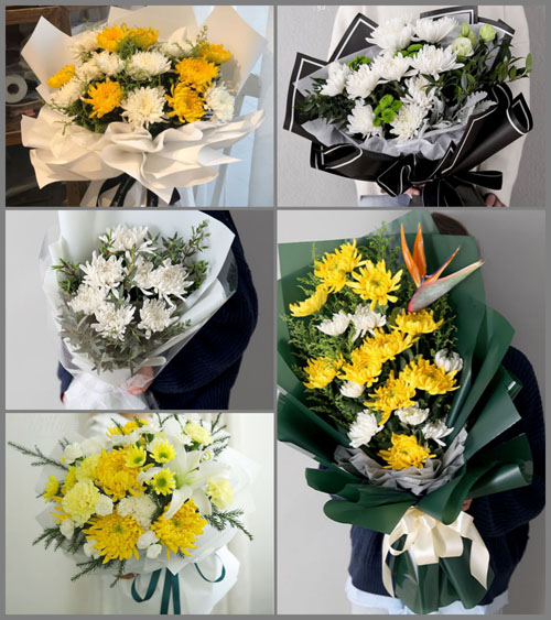 广东广州市白云区钟落潭镇竹三村白事花束代送